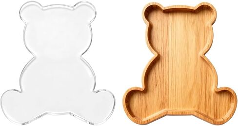 4pcs Tableware Acrylic Router Template Acrylic Templates for Woodworking Charcuterie Board Handle Template Drawing Inlay Templates for Wood Clear in Saudi Arabia