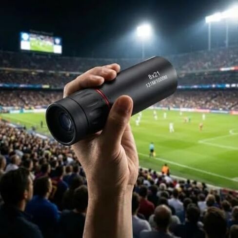 8x21 HD Optical Monocular Telescope, High Power & Clear Vision Pocket Scope, Mini Monoculars for Men Women, Outdoor Gear for Camping, Hunting, Sports, Travel in Saudi Arabia