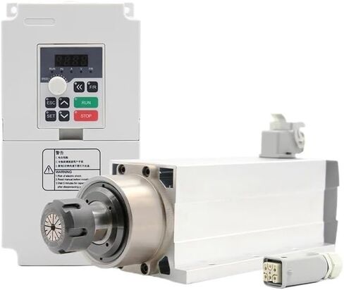 3.5kw ER25 air cooled 300hz 4pcs ceramic ball bearing square spindle ER25 chuck and 4.0kw variable frequency drive(220v) in Saudi Arabia