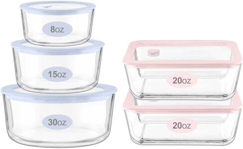 Urban Green Glass Food Container Set with Silicone Glass Lid, 3 Pack, Square Shape, Airtight, LeakProof, 100% Plastic Free, Meal Prep Food Storage Containers in Saudi Arabia
