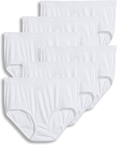 Jockey Women's Underwear Elance Breathe Brief - 6 Pack, Tropic Bouquet, 11 in Saudi Arabia