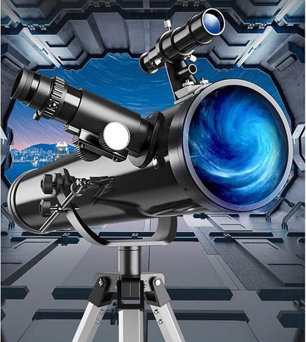 Telescope Telescopes for Astronomy, 700mm Focal Length Astronomical Adjustable, Ideal Beginners s and Adult with Tripod Phone Holder,White-E in Saudi Arabia