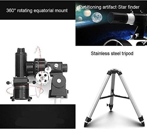 Telescope Astronomy Reflector with Tripod, 114mm, for s and Adult Beginners,Package 2-A in Saudi Arabia