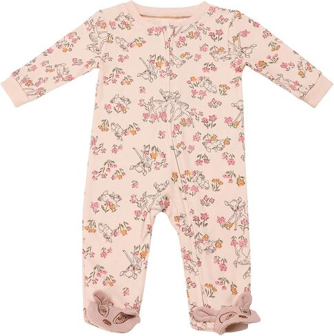 Magic Threadz Disney Clothes Baby Girls Coveralls Coveralls Winnie the Pooh و Bambi و Marie Printiped (0/3M-6/9M) in Kuwait