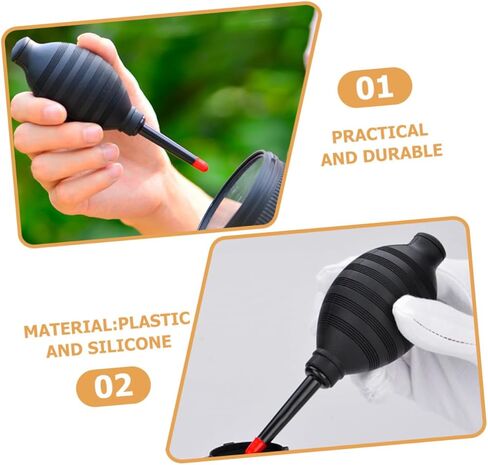Camera Air Blower Dust Squeeze Bulb Pump for Lens Keyboard and Succulent Cleaning, Portable Compressed Air Duster for Electronics and Photo Equipment Random Style in Saudi Arabia