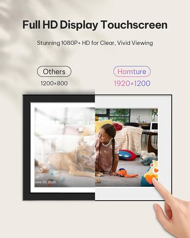 إطار AI Magic Frame، إطار صور رقمي ذكي عالي الدقة مقاس 10.1 بوصة مع مستشعر حركة وصور AI ديناميكية، تخزين سحابي غير محدود، وضع الهدايا للعائلة والحيوانات الأليفة وديكور المنزل وأعياد الميلاد in Kuwait