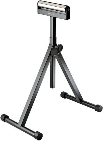Self-Standing Adjustable Roller Stand w/Tapered Edge - Durable, Versatile Table Saw Support to Hold Wide, Long Woodworking Stock - Portable Wood Shop Equipment for Leveling, Infeed & Outfeed in Saudi Arabia