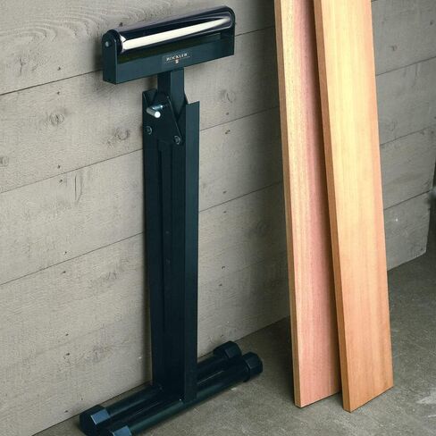 Self-Standing Adjustable Roller Stand w/Tapered Edge - Durable, Versatile Table Saw Support to Hold Wide, Long Woodworking Stock - Portable Wood Shop Equipment for Leveling, Infeed & Outfeed in Saudi Arabia