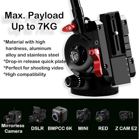 IFOOTAGE Camera Tripod TC7 with Video Head K7 Bundle in Saudi Arabia