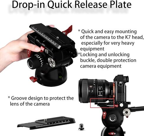 IFOOTAGE Camera Tripod TC7 with Video Head K7 Bundle in Saudi Arabia