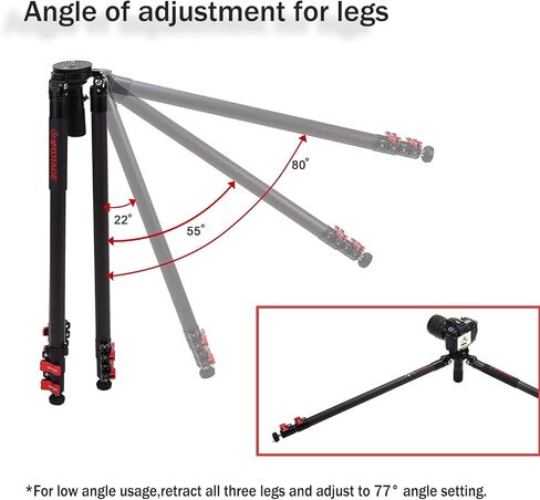 IFOOTAGE Camera Tripod TC7 with Video Head K7 Bundle in Saudi Arabia