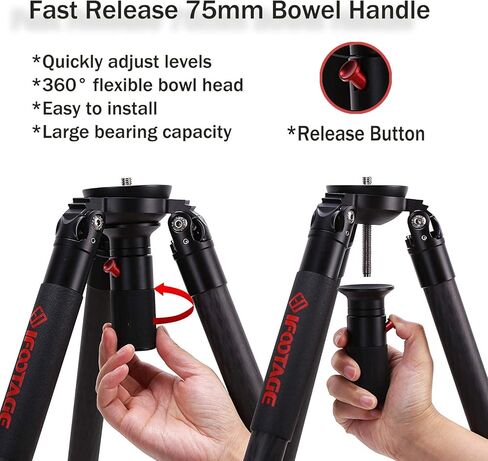 IFOOTAGE Camera Tripod TC7 with Video Head K7 Bundle in Saudi Arabia
