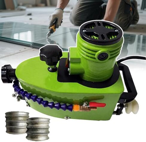 آلة تلميع الحواف الزجاجية المحمولة - مطحنة كهربائية 800 واط مع 8000 دورة في الدقيقة للميلا المستقيمة والمستديرة - مثالية للزجاج والحجر والسيراميك in Kuwait