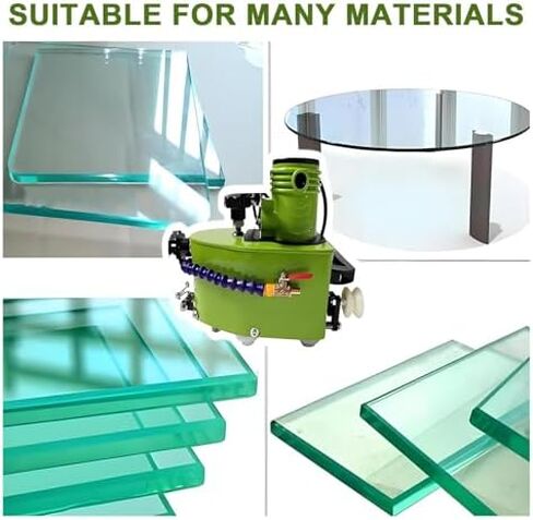 Portable Glass Edge Polishing Machine - 800W Electric Grinder with 8000 RPM for Straight & Round Beveling - Ideal for Glass, Stone, and Ceramics in Saudi Arabia