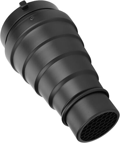 Snoot Honeycombs Grid Light Beam Tube, Aluminium Alloy Conical Studio Kit, Mount Snoot Filter for Studio Strobe Flash in Saudi Arabia
