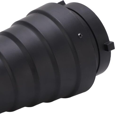 Tbest Flash Snoot Mount Conical Kit أنبوب مكثف للتصوير الفوتوغرافي للاستوديو صور فيديو احترافية معدن أسود أحمر أزرق أصفر أخضر شفاف 281 جرام in Kuwait
