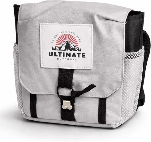 حزمة الصدر لحزام الصدر ثنائي العينين Ultimate Outdoors، نظام MOLLE مع حقيبة محدد المدى، غطاء المطر، رمادي in Kuwait