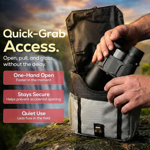 حزمة الصدر لحزام الصدر ثنائي العينين Ultimate Outdoors، نظام MOLLE مع حقيبة محدد المدى، غطاء المطر، رمادي in Kuwait