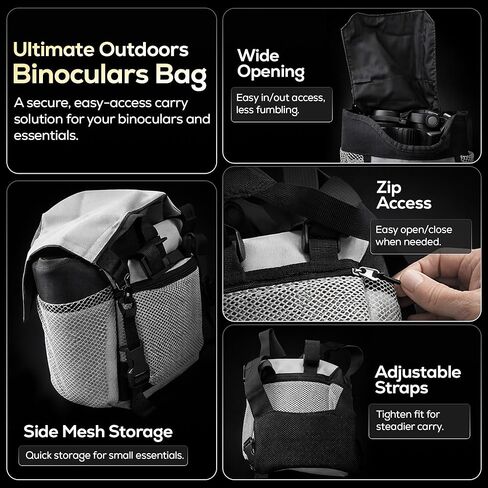 حزمة الصدر لحزام الصدر ثنائي العينين Ultimate Outdoors، نظام MOLLE مع حقيبة محدد المدى، غطاء المطر، رمادي in Kuwait
