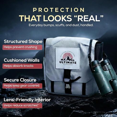حزمة الصدر لحزام الصدر ثنائي العينين Ultimate Outdoors، نظام MOLLE مع حقيبة محدد المدى، غطاء المطر، رمادي in Kuwait
