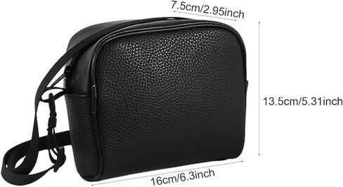 Binoculars Storage Bag Accessory Portable PU Leather Durability Smooth Zipper Essential Professional Binoculars Carrying Case in Saudi Arabia