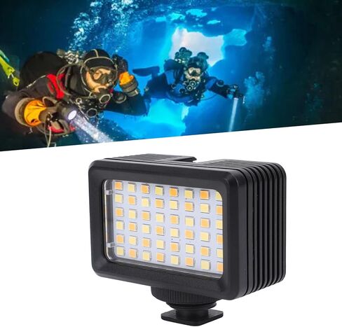 Tbest LED ضوء الكاميرا 40 متر تحت الماء ضوء الكاميرا 2500K 9000K الغوص الفيديو الضوئي مصباح كاميرا الغوص عمل الكاميرا الأنشطة الخارجية in Kuwait