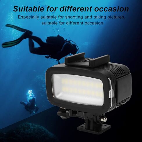 40m Underwater Lights, Diving Video Light, 5500K High Power Dimmable LED Video Light for Photography, Video, Underwater Shootings in Saudi Arabia