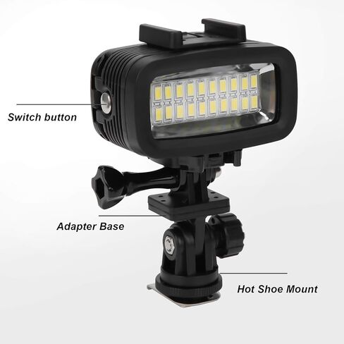 40m Underwater Lights, Diving Video Light, 5500K High Power Dimmable LED Video Light for Photography, Video, Underwater Shootings in Saudi Arabia