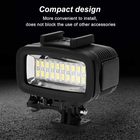 40m Underwater Lights, Diving Video Light, 5500K High Power Dimmable LED Video Light for Photography, Video, Underwater Shootings in Saudi Arabia