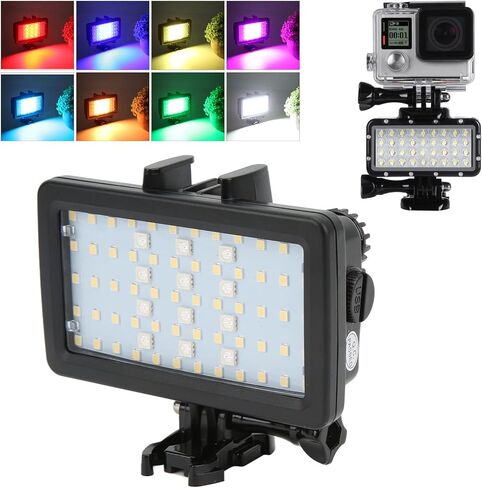 Underwater Light, Rechargeable Diving Light, Dimmable Underwater LED Video Light with 8 Lighting Modes for Action Camera in Saudi Arabia