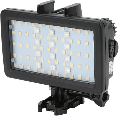 Underwater Light, Rechargeable Diving Light, Dimmable Underwater LED Video Light with 8 Lighting Modes for Action Camera in Saudi Arabia