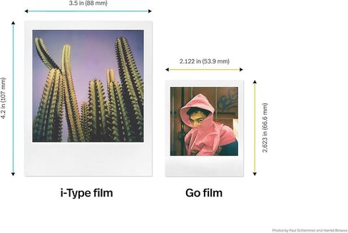 فيلم Polaroid Go الملون - 48 صورة - 3 عبوات مزدوجة من الأفلام السائبة مع قطعة قماش - لكاميرا Polaroid GO فقط in Kuwait
