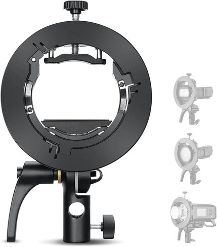 دعامة Godox S3 Speedlite، حامل بوينز مدمج خفيف الوزن لـ Godox V1/V1Pro، AD200/AD300، V860II/III، أصغر بنسبة 20% من S2، تعديل زاوية ±90 درجة وفتحة مظلة، 0.45 كجم in Kuwait