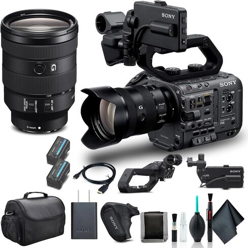 Sony FX6 Digital Cinema Camera Kit with 24-105mm Lens ILME-FX6VK, BP-U35 Battery, Pro Case, Deluxe Cleaning Set, HDMI Cable, Memory Card Wallet, and More in Saudi Arabia
