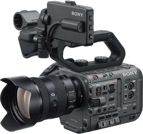 Sony FX6 Digital Cinema Camera Kit with 24-105mm Lens ILME-FX6VK, BP-U35 Battery, Pro Case, Deluxe Cleaning Set, HDMI Cable, Memory Card Wallet, and More in Saudi Arabia