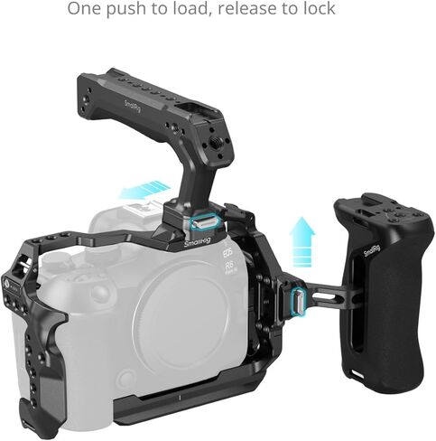 SmallRig R6 Mark III HawkLock Camera Cage Kit for Canon R6 Mark III / R6 Mark II, Full Cage with Side & Top Handle for ARRI, Cable Clamp for HDMI, Built-in QR Plate for Arca - 5958 in Saudi Arabia