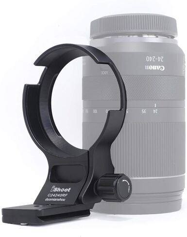 CNC Machined Diameter 79mm Tripod Mount Ring Lens Collar for Canon RF 24-240mm F4-6.3 is USM Lens, Built-in 70mm Arca-Swiss Quick Release Plate Compatible with Tripod Ball Head in Saudi Arabia
