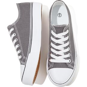 أحذية رياضية نسائية من القماش الكتاني باللون الأبيض والأسود من FRACORA، أحذية قماشية منخفضة الأعلى للنساء أحذية التنس in Kuwait