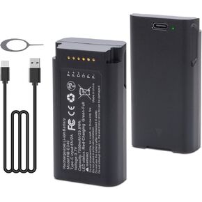 2 حزمة E340 7000 مللي أمبير بطارية قابلة للشحن مع USB-C لجرس باب الفيديو Eufy E340، بطارية احتياطية عالية السعة 7000 مللي أمبير، مجهزة بكابل شحن USB-C، قم بإزالة الأداة واستبدالها in Saudi Arabia