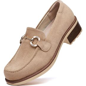 Women's Platform Chunky Loafers Slip-On Casual Dressy Shoes - Comfortable Lug Sole Work Office Casual Shoes in Saudi Arabia
