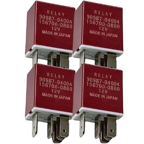 90987-01003/056700-4800 3-Pin 12V 22A Light/Horn Relay (Normally Open), Compatible with Toyota 4Runner 84-95, Camry 83-86, Corolla 80-88, Land Cruiser 81-97, Previa 91-97, Pickup 92-95 in Kuwait