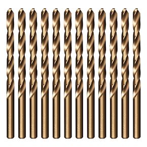 Techhyren 13Pcs Cobalt Drill Bit Set，1/16"-1/4" M35 High Speed Steel Twist Jobber Drill Bits Set for Hardened Metal, Stainless Steel, Cast Iron, Wood, Plastic, with Index Storage Case in Saudi Arabia