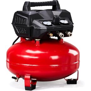 6 Gallon Portable Pancake Air Compressor, 1.5HP 120V Oil-Free, 150 PSI, 3.8 SCFM @ 40 PSI, 2.8 SCFM @ 90 PSI, for Air Tools, Tires, Garage & Shop in Saudi Arabia