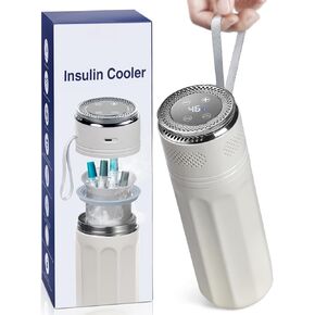 Insulin Cooler Travel Case, TSA Approved Medication Cooler for Travel, USB Charging Diabetes Long Trip Refrigerator, 6 Pens Medicine Freezer Long-Lasting in Saudi Arabia