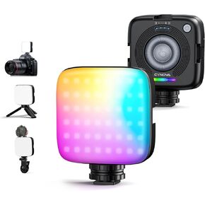CYNOVA Magnetic RGB Video Light with Mini Desktop Tripod in Saudi Arabia