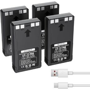 4 Pack LIT-22 7000mAh Rechargeable Battery for SPYPOINT Flex-M, Flex G36,Plus&S Trail Cameras, Includes Type-C Cable in Saudi Arabia