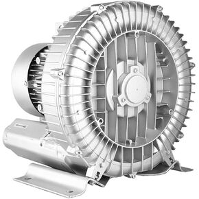 Regenerative Blower, 0.47HP/0.74HP/1.49HP High-Pressure Vortex Ring Blower Single Phase, 0.33HP 24.7cfm Industrial Vacuum Pump for Sewage Aeration Aquarium Fish Pond(1100W/1.48HP) in Saudi Arabia