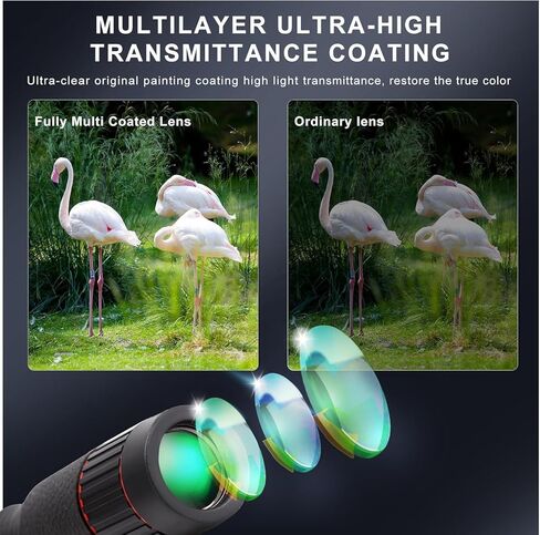 32x monocular Telescope, Suitable for Adults and Children, for Bird Watching, Hiking, and Concert Tours, with Phone Clip and Stand in Saudi Arabia