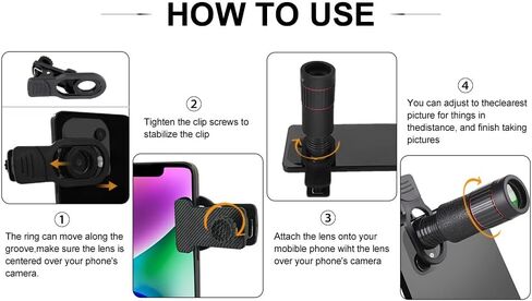 32x monocular Telescope, Suitable for Adults and Children, for Bird Watching, Hiking, and Concert Tours, with Phone Clip and Stand in Saudi Arabia
