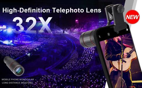 32x monocular Telescope, Suitable for Adults and Children, for Bird Watching, Hiking, and Concert Tours, with Phone Clip and Stand in Saudi Arabia
